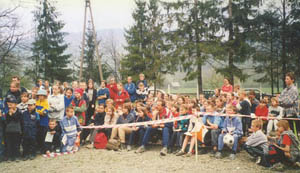 Ceremonia zakończenia I edycji "Limanowa Cup" 2002.